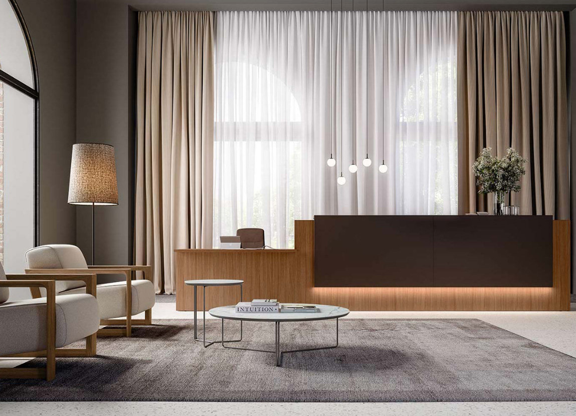 Resepsjonsskranker til venterom