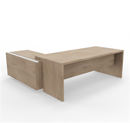 T45 skrivbord med sidoskåp