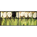 ZilenZio absorbenter Dezign kunsttrykk Hvit tulipan